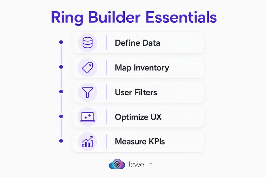 Infographic of ring builder essential steps