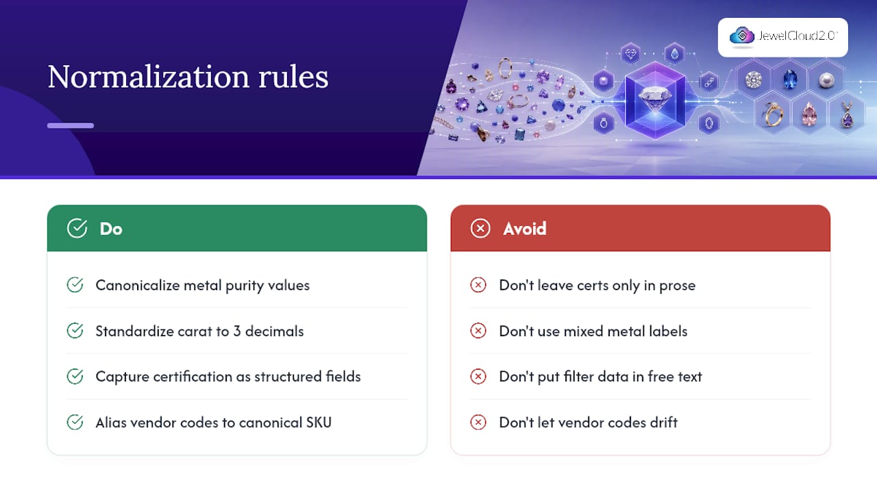 Fixing Common Data Problems: Normalization Rules That Work — overview diagram