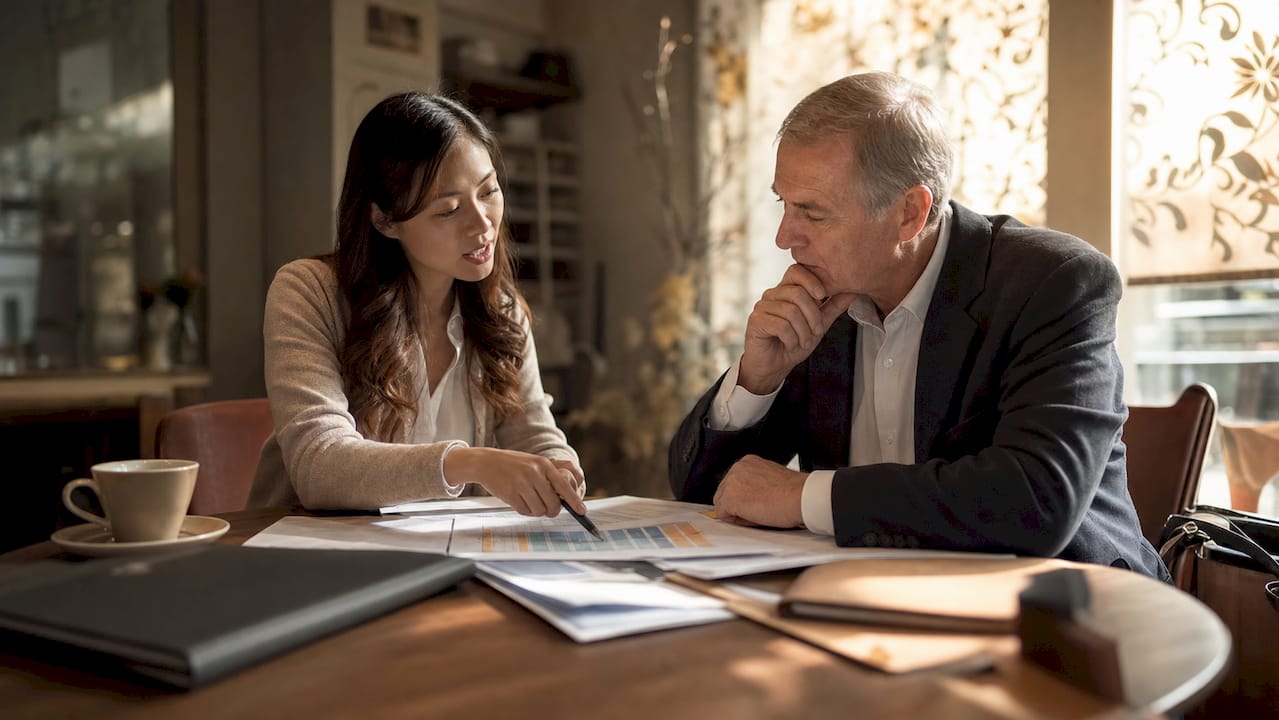 Woman consulting financial advisor on gifting strategies