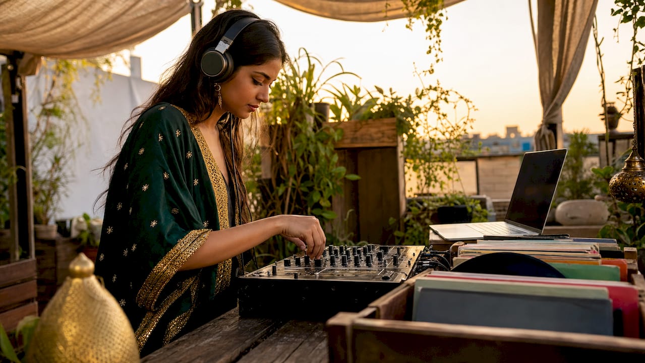 Rajib Karmakar sitarrajib How to Plan a Music Experience That Resonates 2 Close-up of DJ mixing music in studio