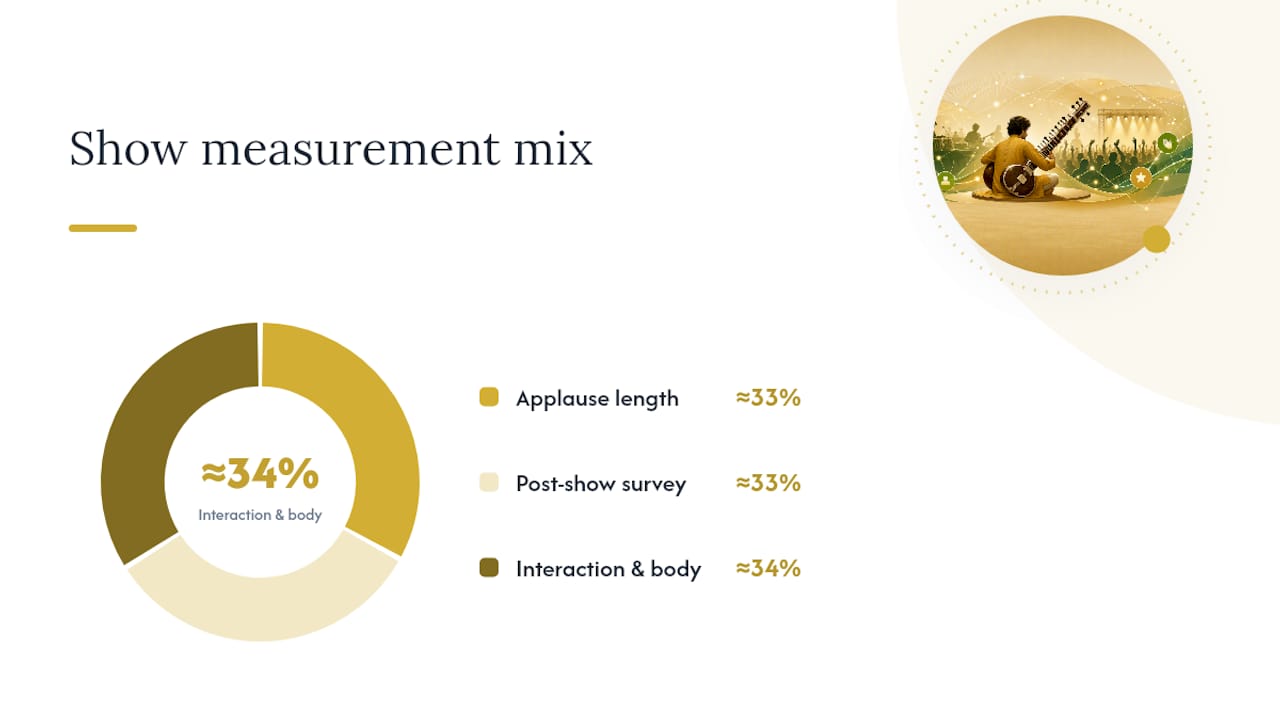 Rajib Karmakar sitarrajib Evidence Based Audience Engagement in Concerts: Checklist + Sitar 4 Concert engagement measurement workflow