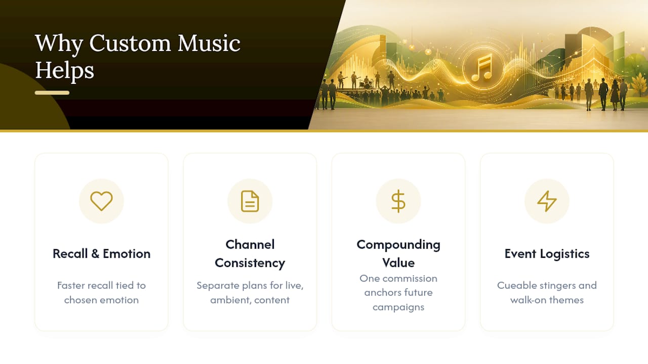 Rajib Karmakar sitarrajib Commission Brand Launch Music in 5 Weeks for Event and Brand Leads 2 Does Custom Music Actually Improve a Brand Launch? — overview diagram