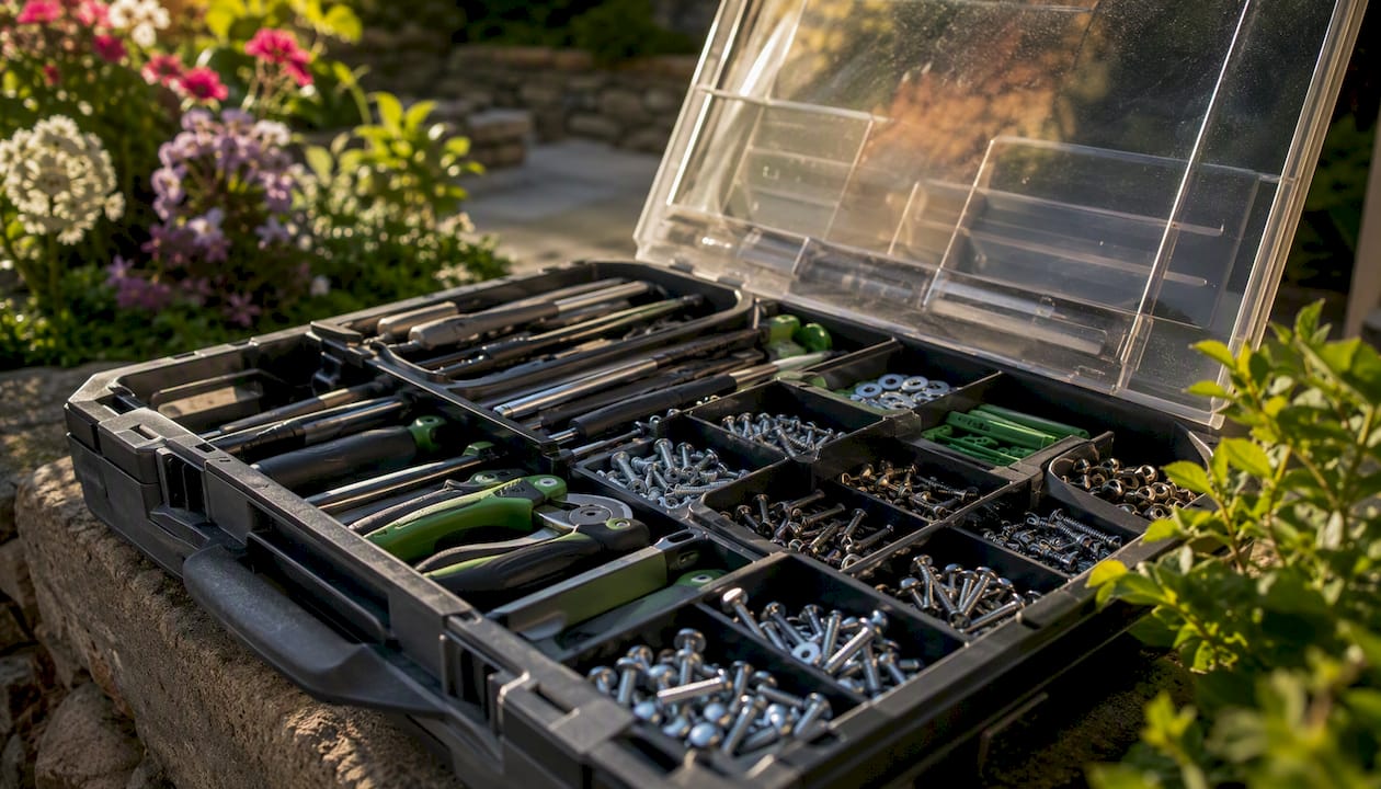 Organized contractor toolbox and tools