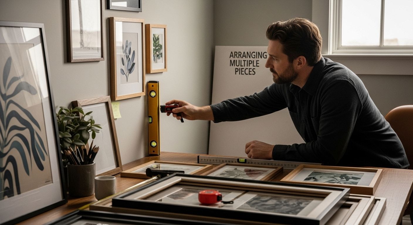 gallery wall arrangement art