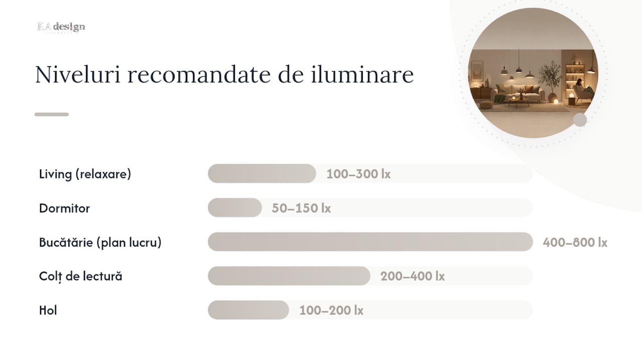 Ce parametri tehnici definesc ambianta confortabilă: Kelvin, lux și CRI — overview diagram
