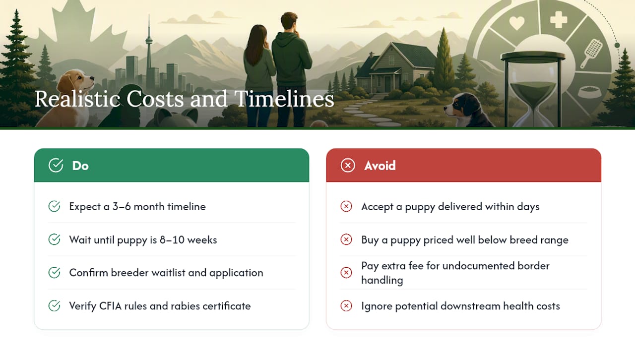 5. Realistic costs and timelines so you can spot a rushed or underpriced deal — overview diagram