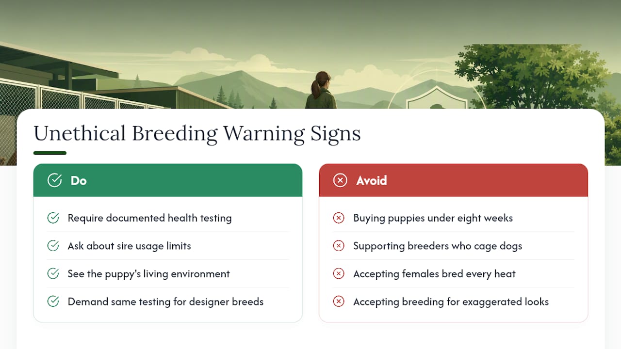 What Are the Warning Signs of Unethical Breeding? — overview diagram