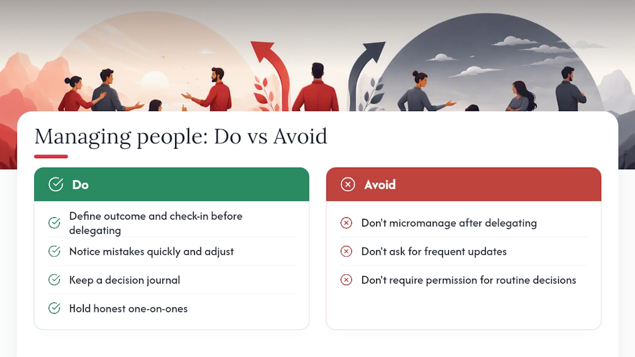 What I've learnt about managing people for the first time — overview diagram
