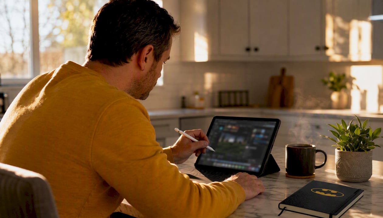 Man using xLights software on desktop