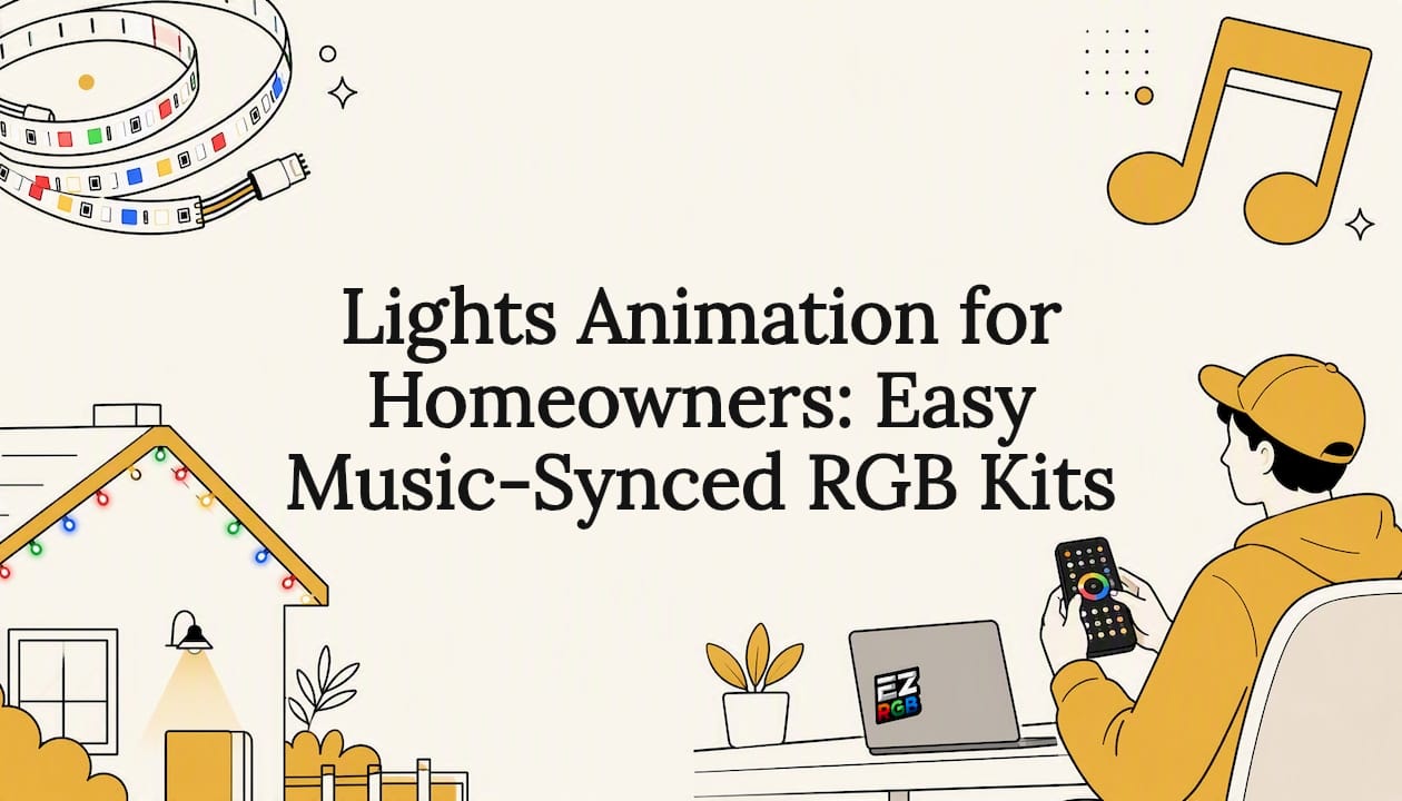 Flat vector illustrated title card design