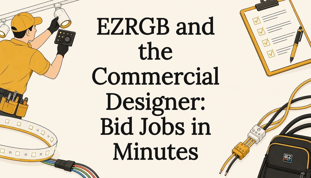 Decorative professional title card illustration