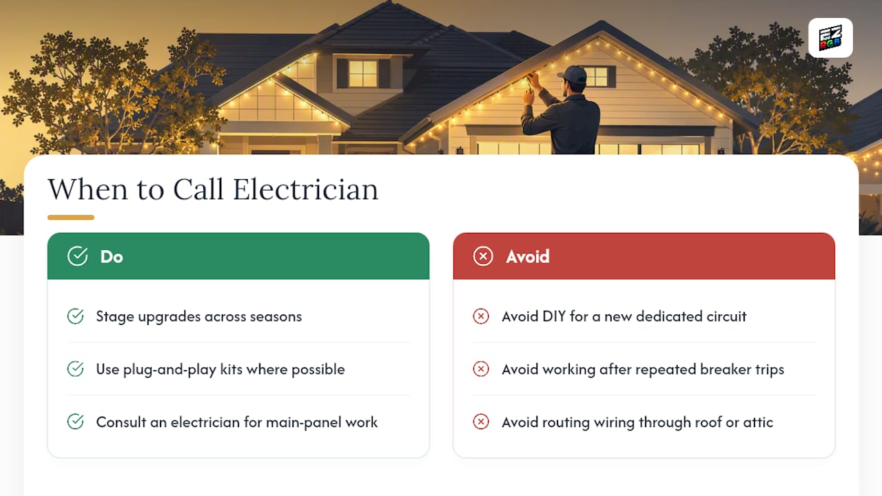 When Should You Call an Electrician Instead of DIYing It? — overview diagram