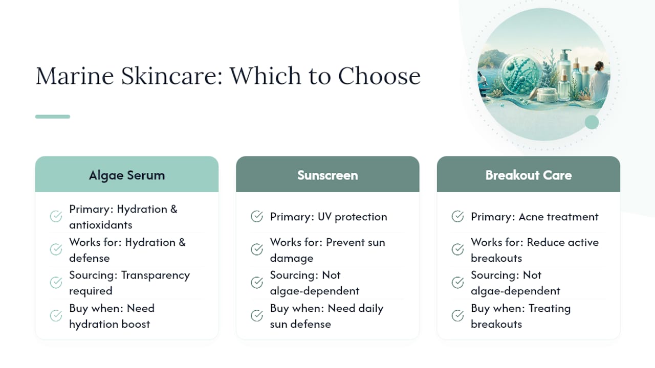 The Miami Beach Bum Take on Marine-Derived Actives — overview diagram