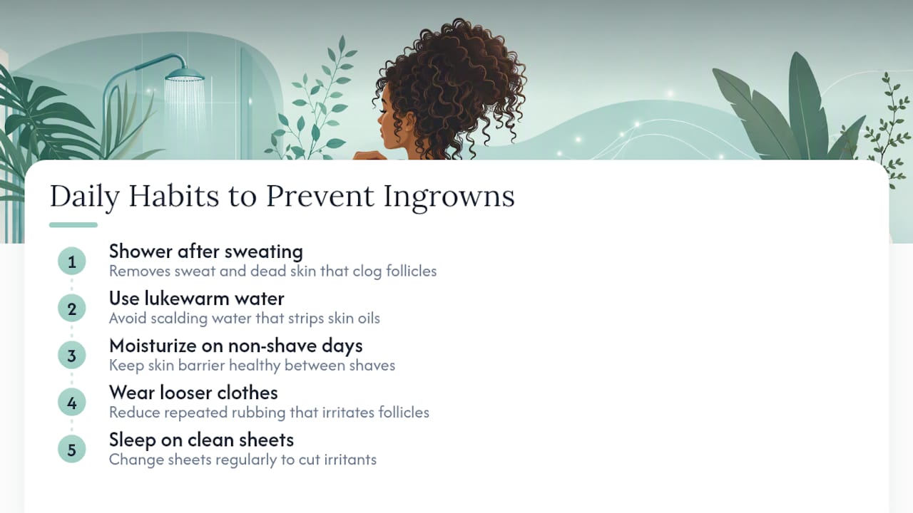 Five habits supporting calmer follicle healing