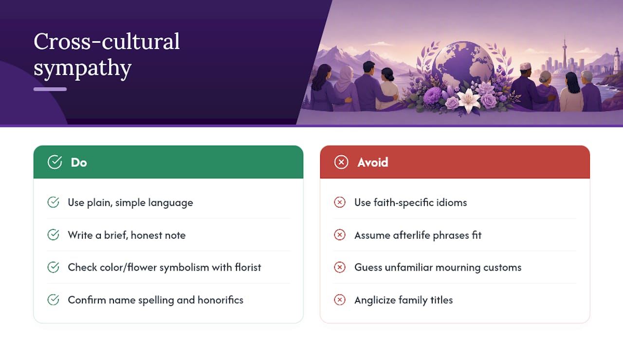 Writing Sympathy Messages Across Cultural Lines — overview diagram