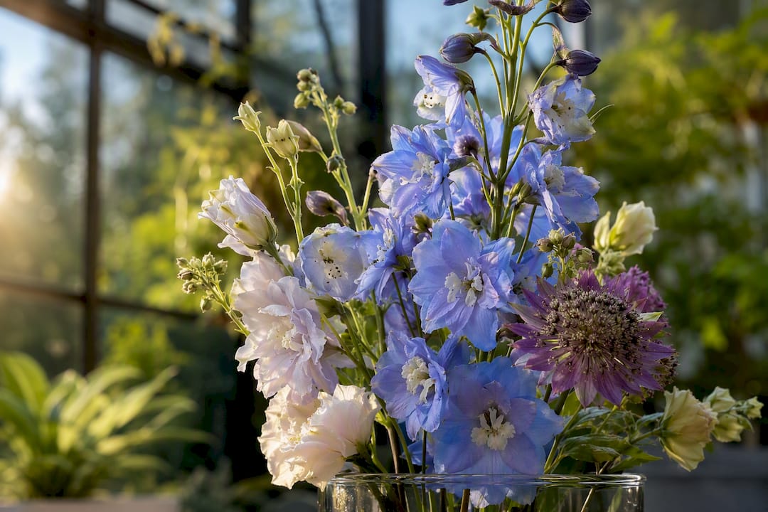 Close-up of fresh long-lasting flower stems