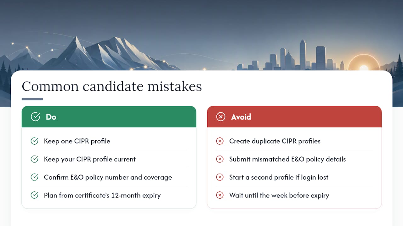 Common mistakes I see candidates make, and how to fix them — overview diagram