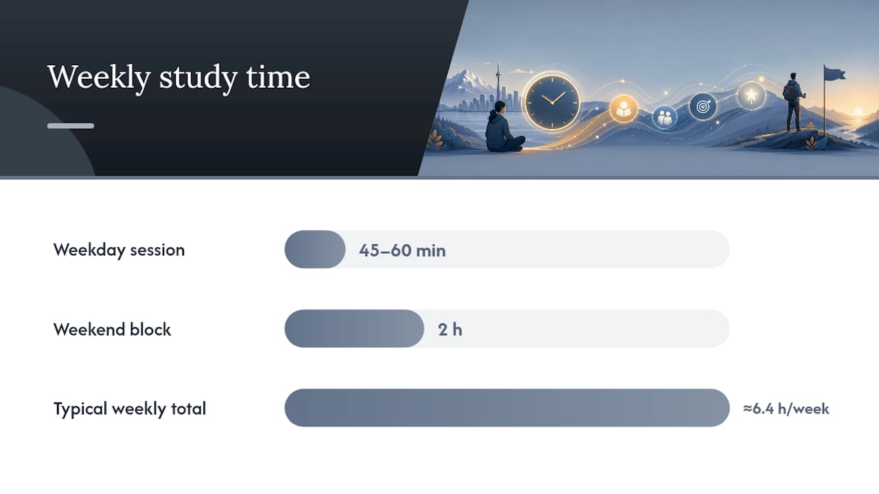 Eight-week LLQP study timeline