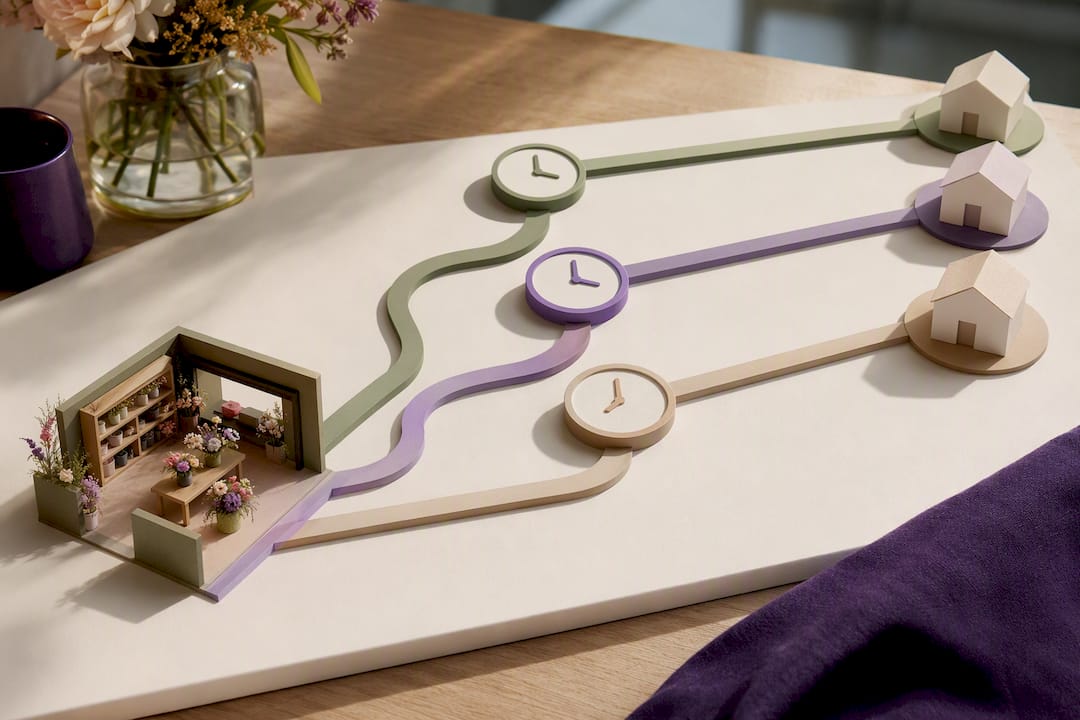 Illustration of three delivery timing tiers