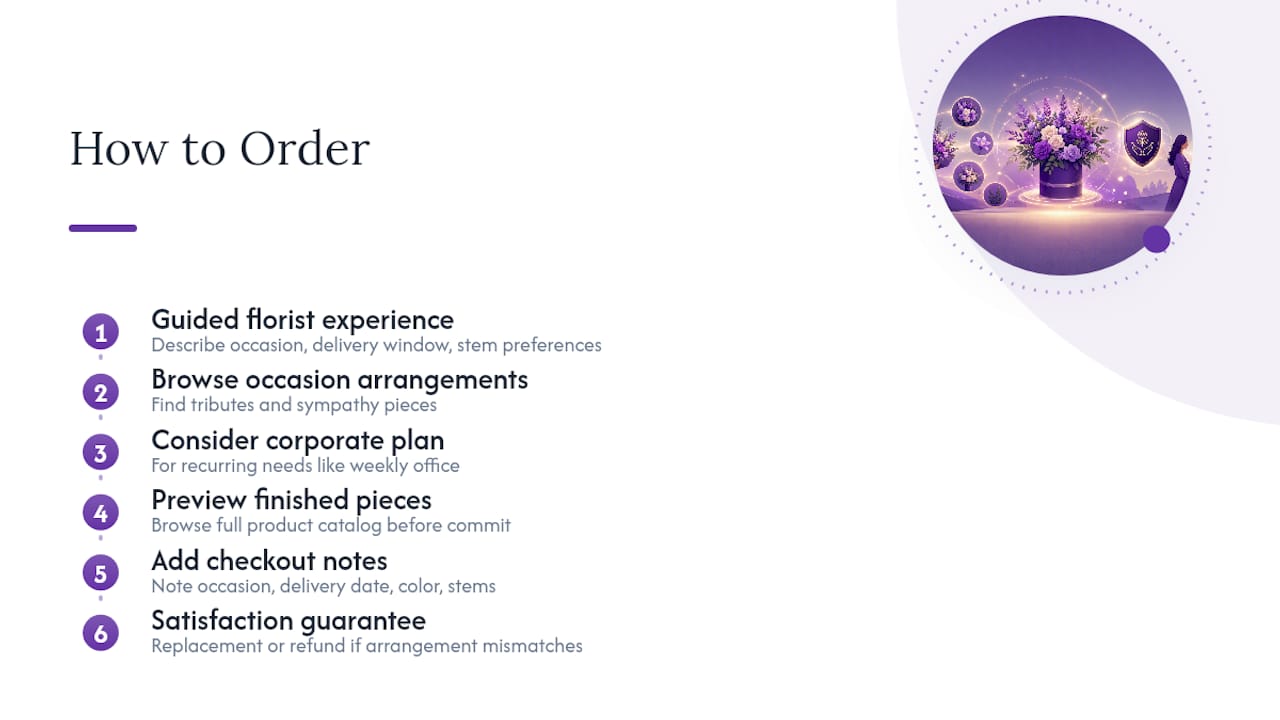 Ready to Order Handcrafted Flowers Without the Foam? — overview diagram