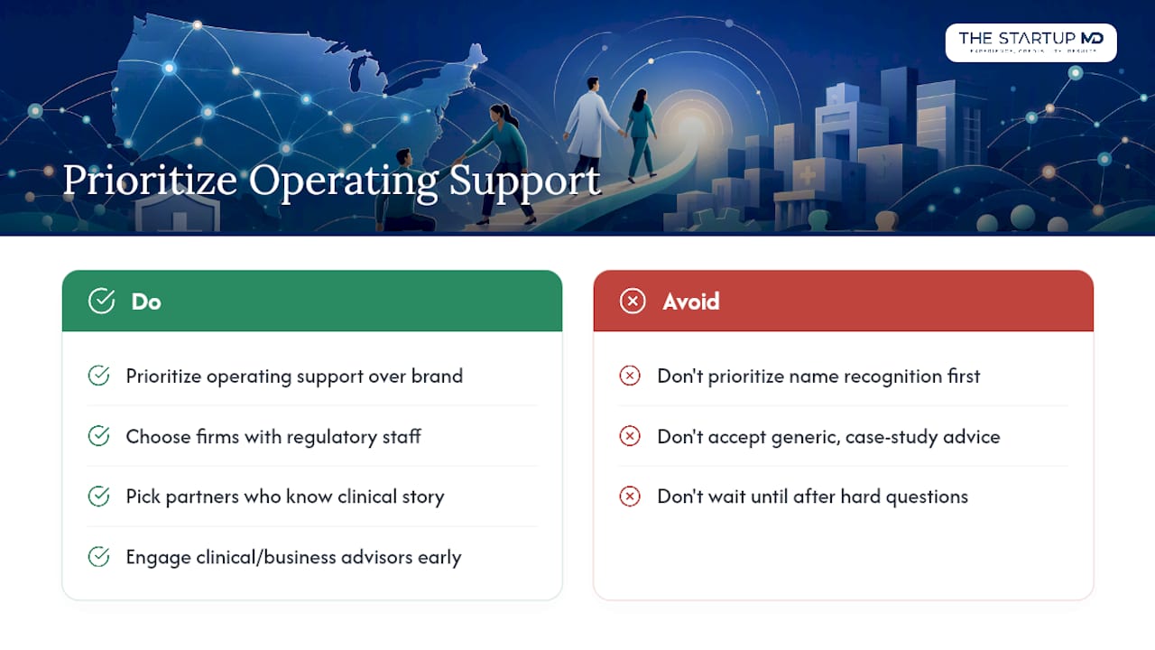 Why Operating Support Matters More Than Brand Name — overview diagram