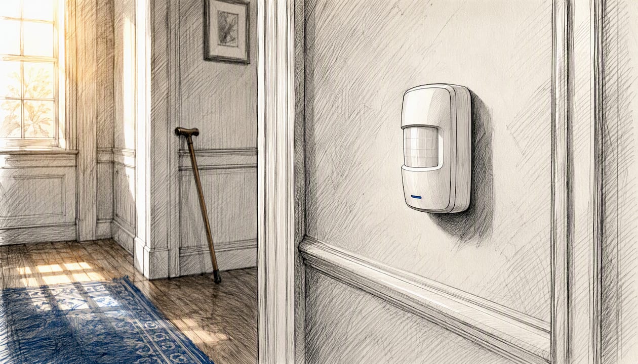 In-home passive monitoring sensor device