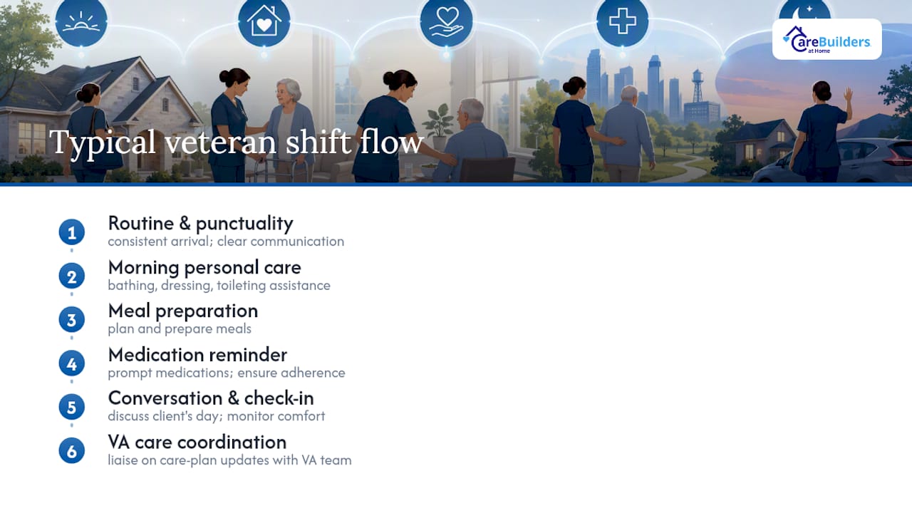 What veteran caregiving actually feels like on the ground — overview diagram