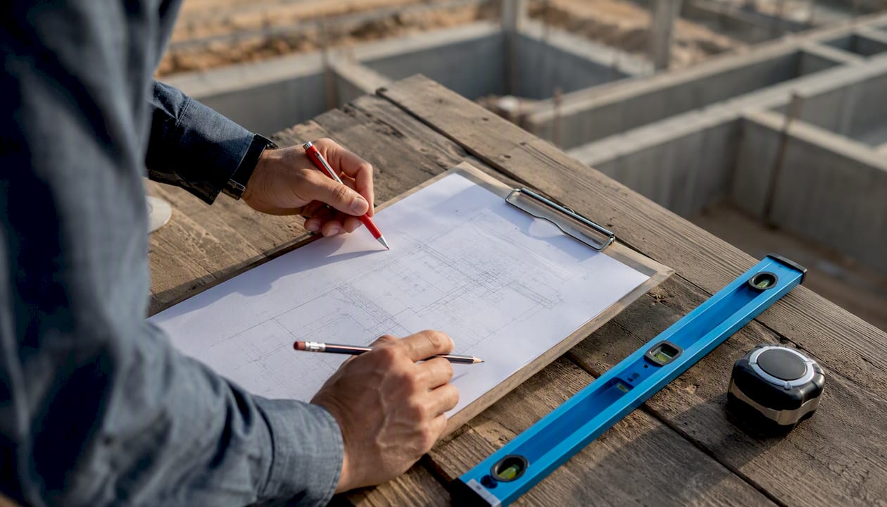 Checking construction plans before submission