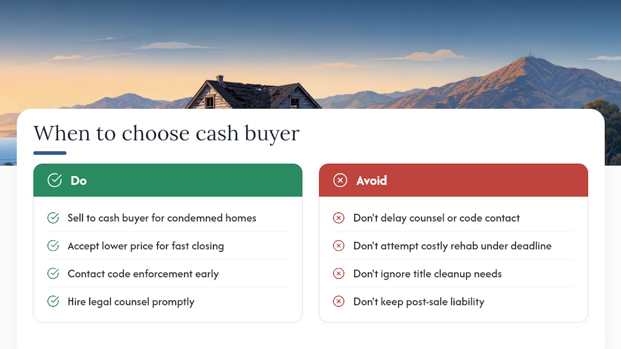 When Does Selling to a Cash Buyer Make the Most Sense? — overview diagram