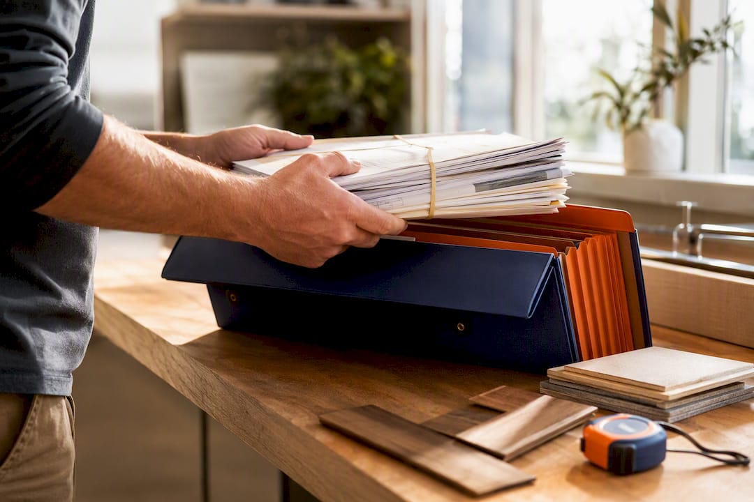 Improvement records organized for taxable gain