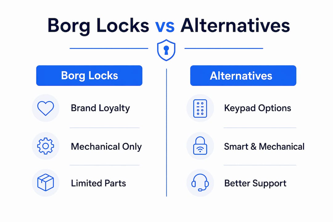 Infographic comparing Borg Locks with alternatives
