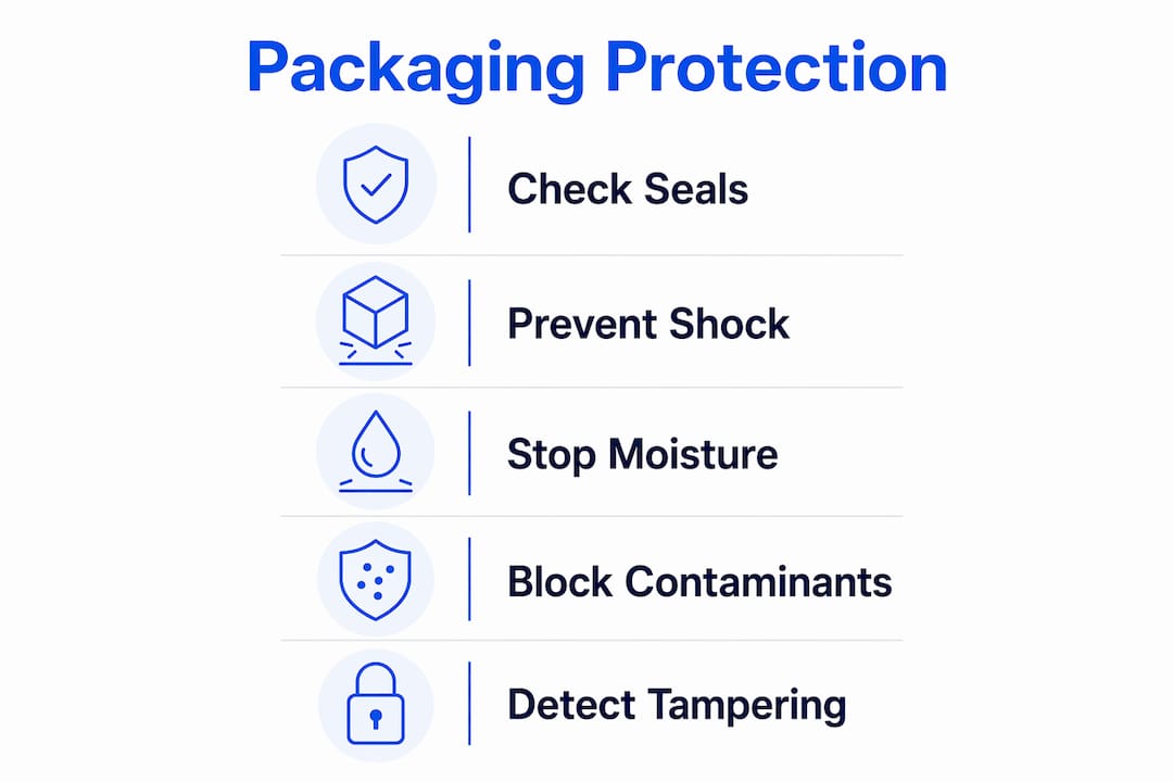 Infographic listing key packaging protection steps