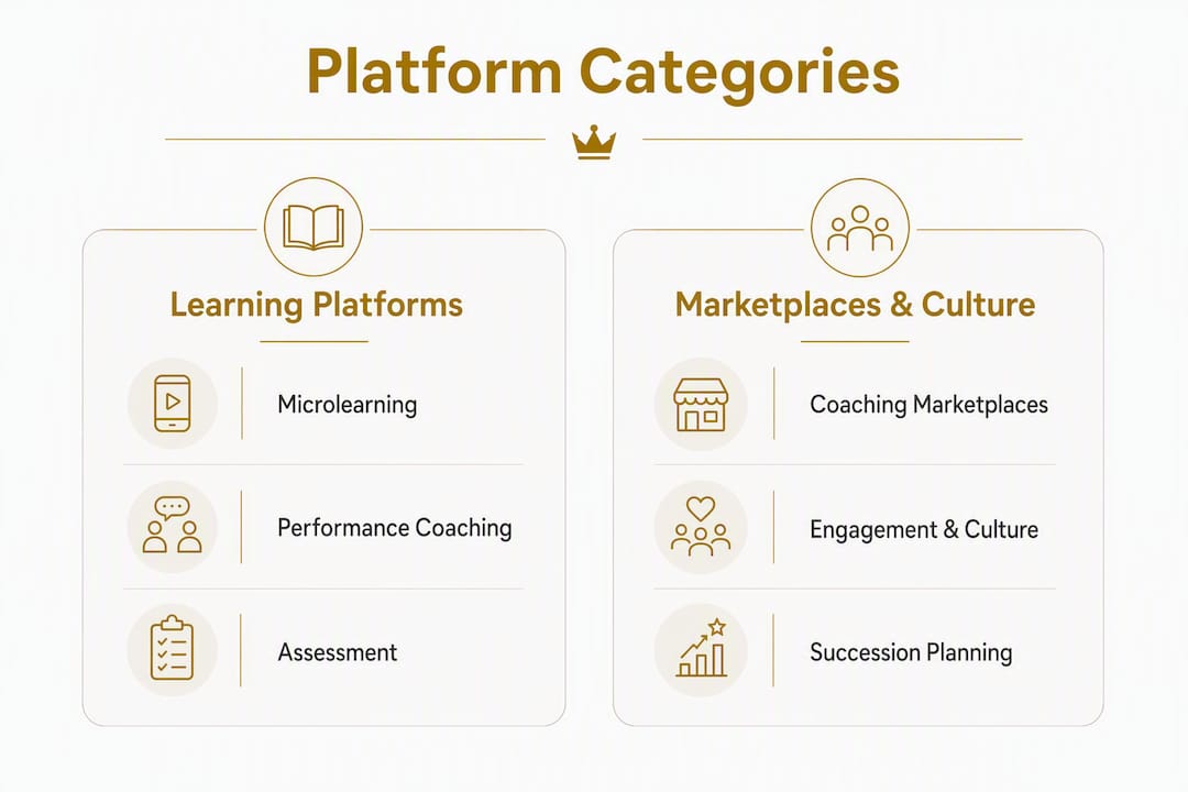Infographic comparing HR platform categories