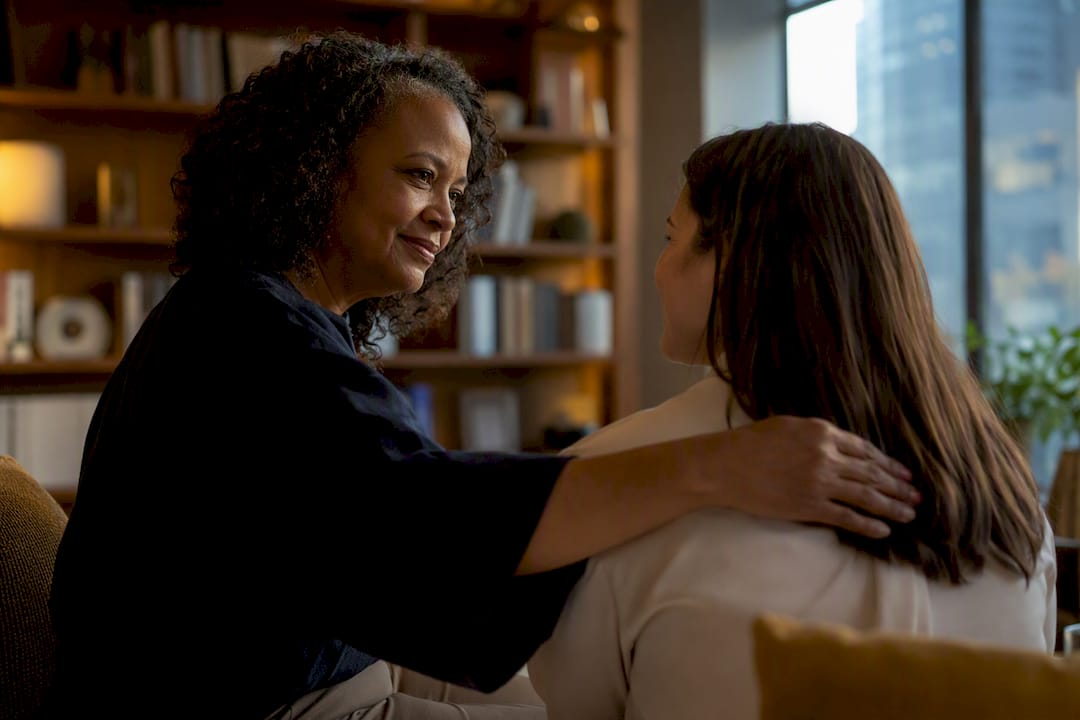 Leader offering empathetic support to colleague