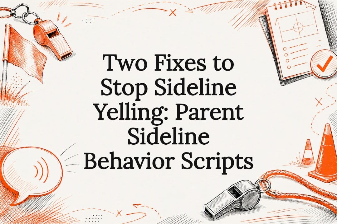 Decorative sideline behavior title card