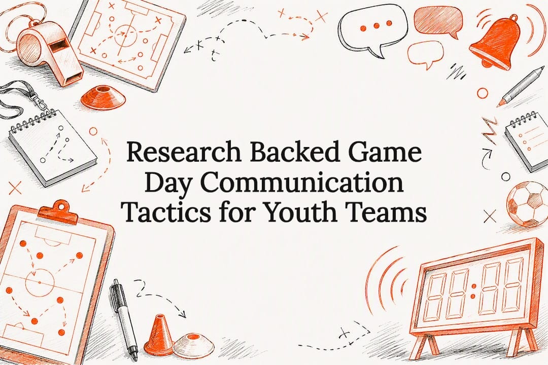 Decorative game day communication title card
