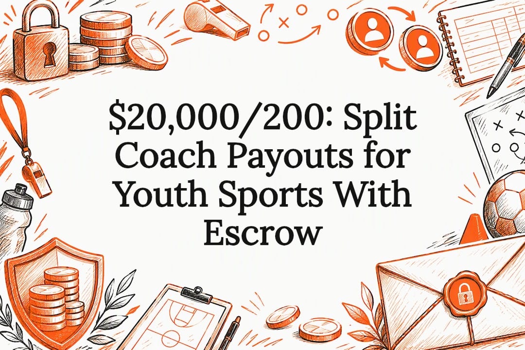 Decorative escrow payout title card