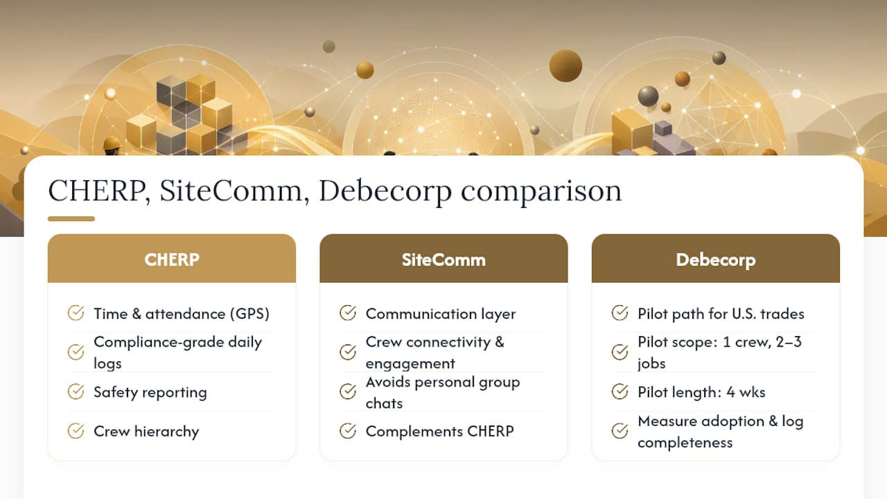 CHERP and SiteComm are worth a serious look as your Infieldr.io replacement — overview diagram
