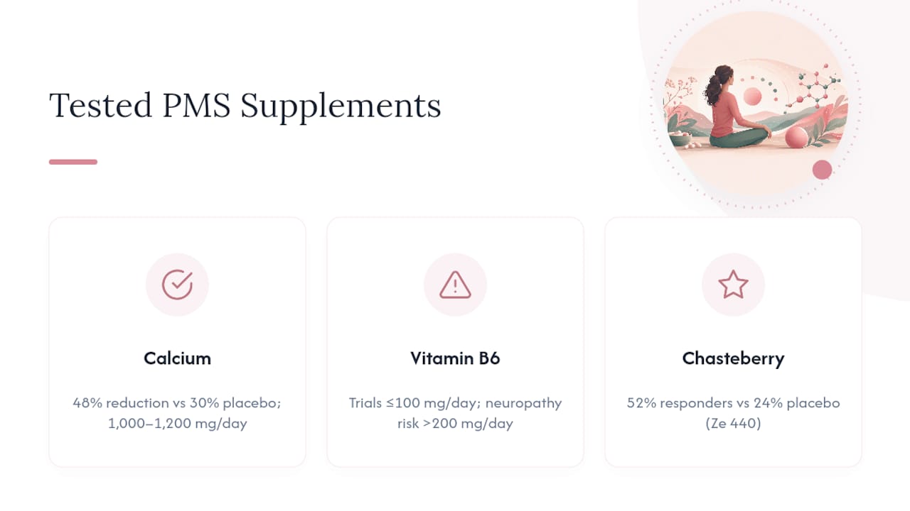 Calcium and B6 evidence and dose comparison