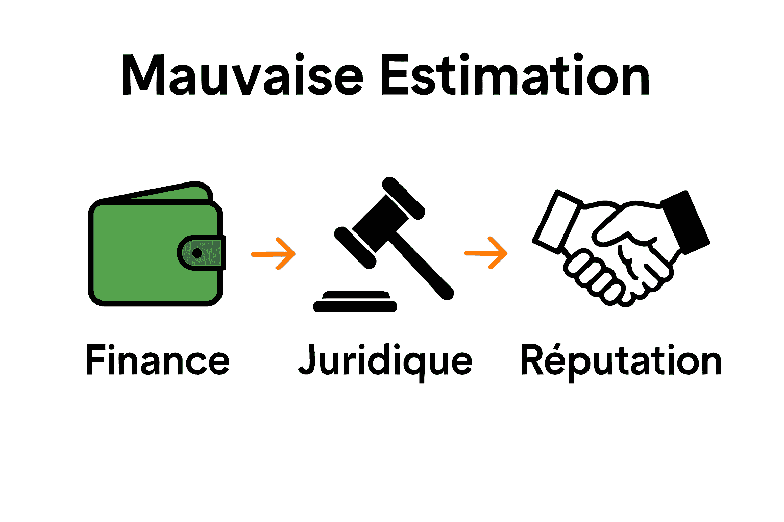 Qu’est-ce qu’une estimation immobilière ? Guide Complet 2 Impacts d'une erreur d'estimation immobilière regroupés visuellement.