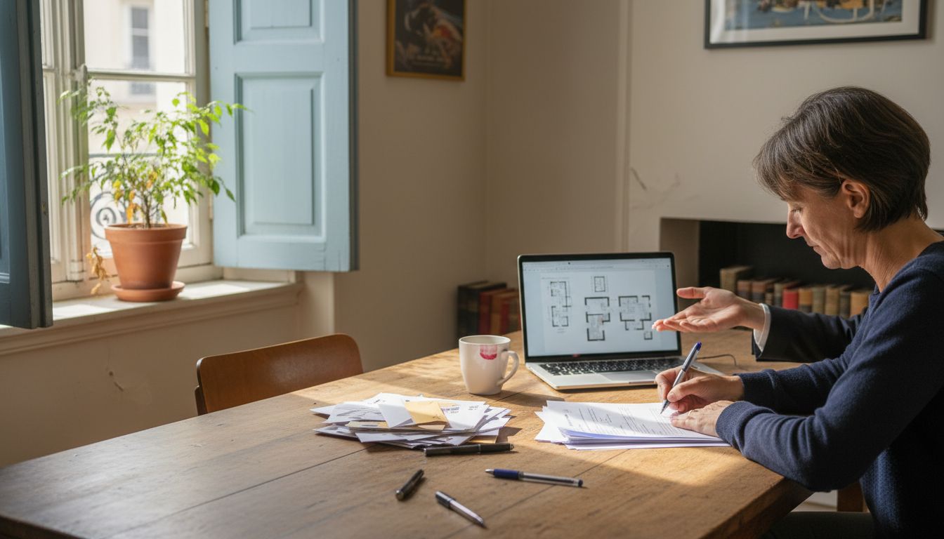 Homeowner and agent signing sale paperwork