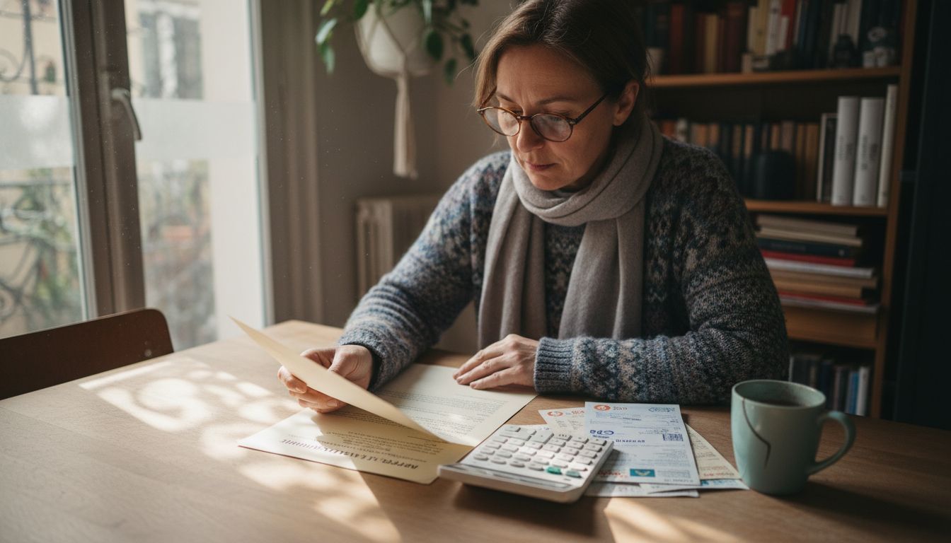 Comment vendre à Paris 19 : guide efficace et rapide 1 Une femme cherche à estimer la valeur de son appartement à Paris, notamment en tenant compte de la cuisine.