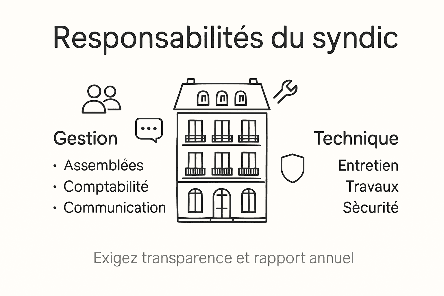 Syndic de copropriété : enjeux et responsabilités à Paris 2 Les missions du syndic de copropriété à Paris en un coup d’œil