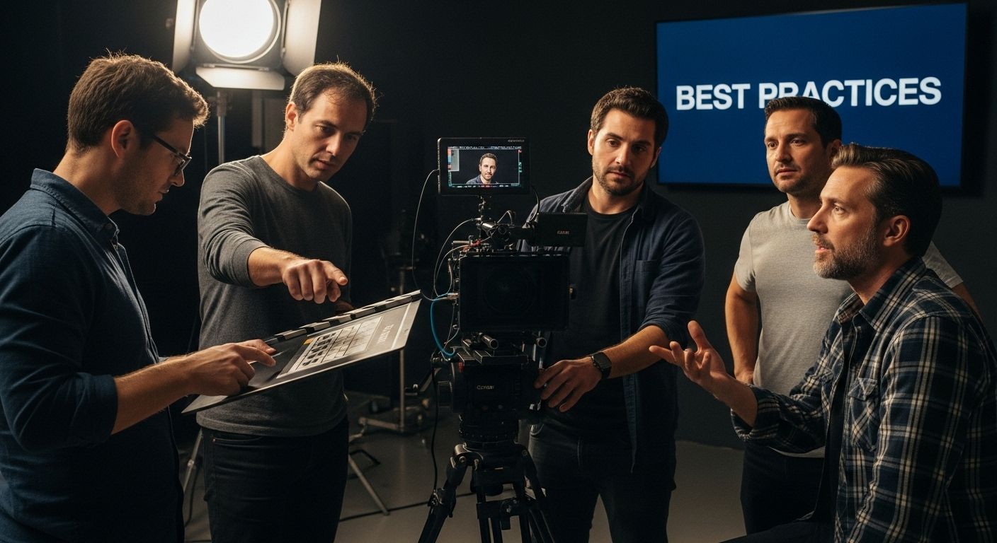 video production studio teamwork