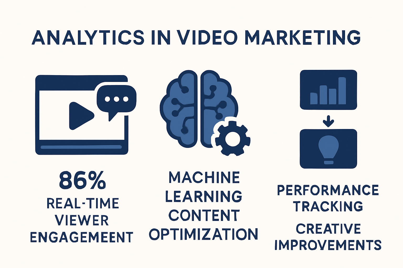 Infographic showing analytics impact on video marketing campaigns