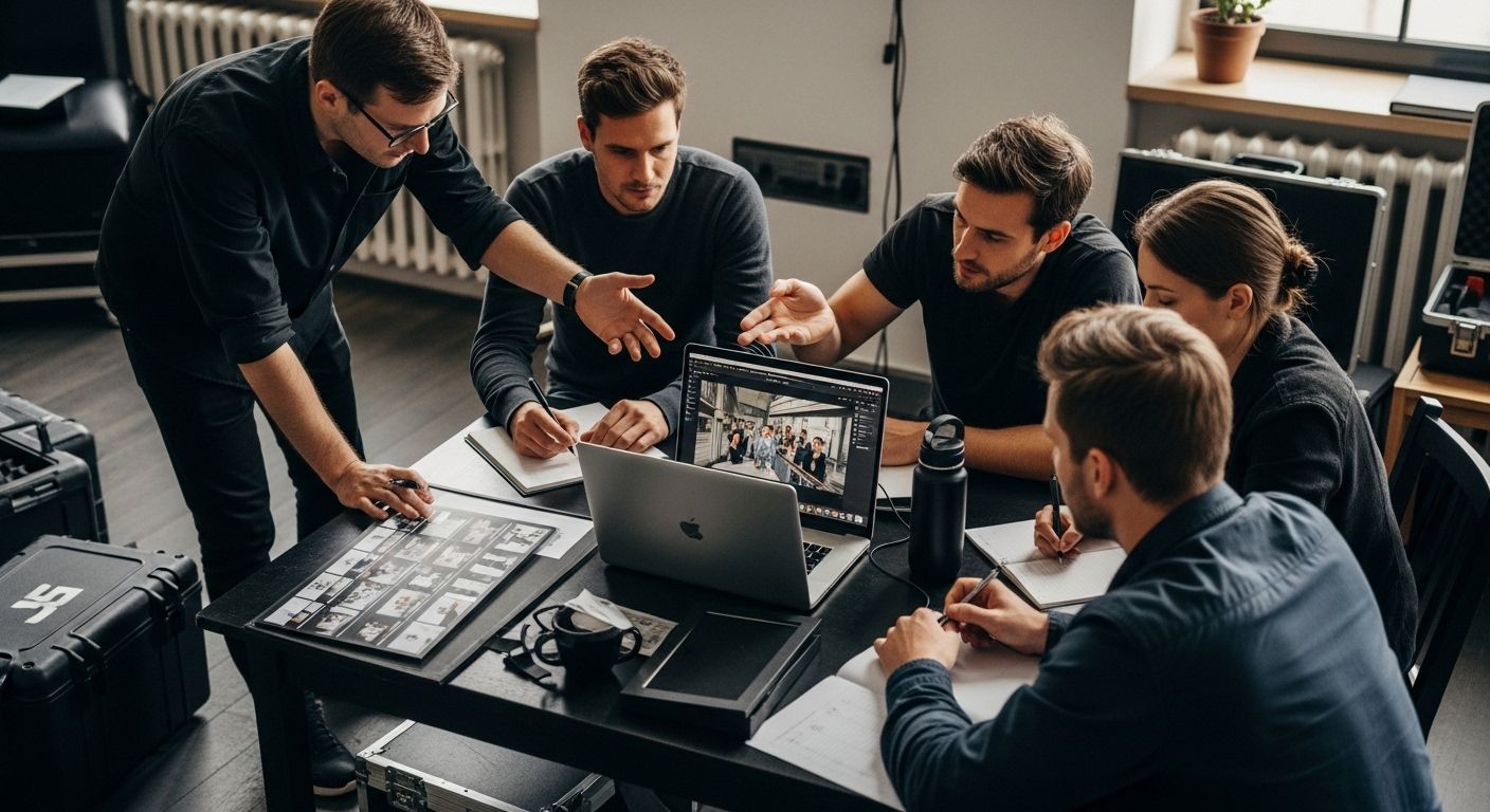 production vidéo réunion équipe