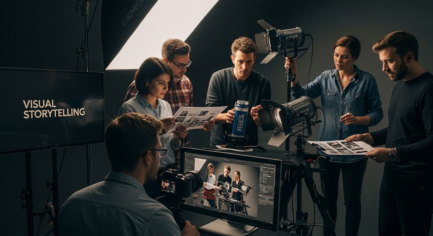 DOP commercial shoot teamwork
