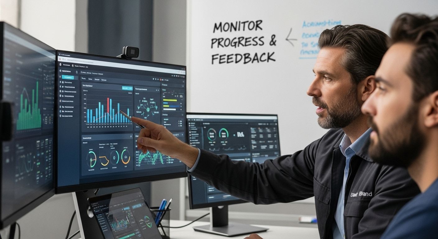 monitor team progress production