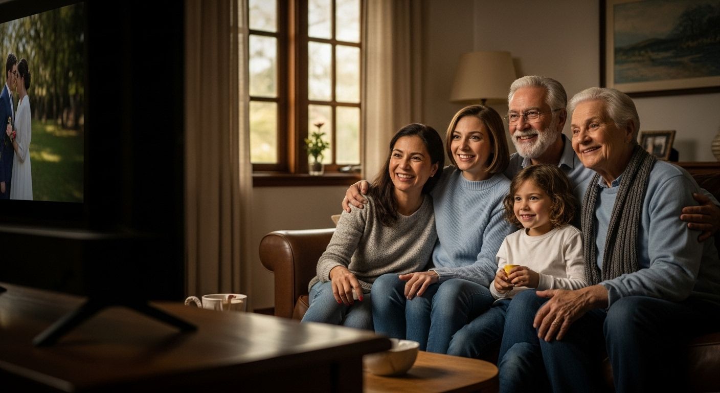 famille souvenir vidéo mariage