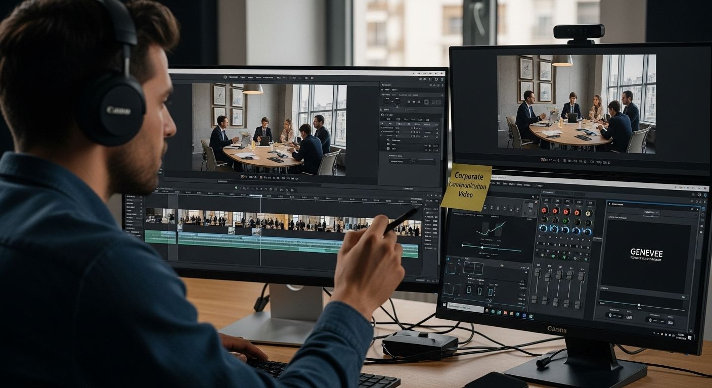 corporate video editing Geneva